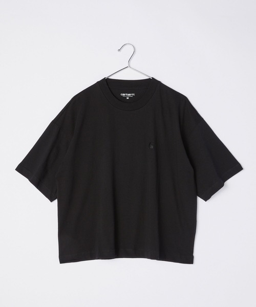 Carhartt WIP(カーハートダブリューアイピー)の「CARHARTT WIP S/S CHASE T-SHIRTSカーハート ワークインプログレス ワンポイント Tシャツ(Tシャツ/カットソー・レディース・ブラック/ベージュ・LARGE/MEDIUM/SMALL/X-SMALL)」の2枚目の写真
