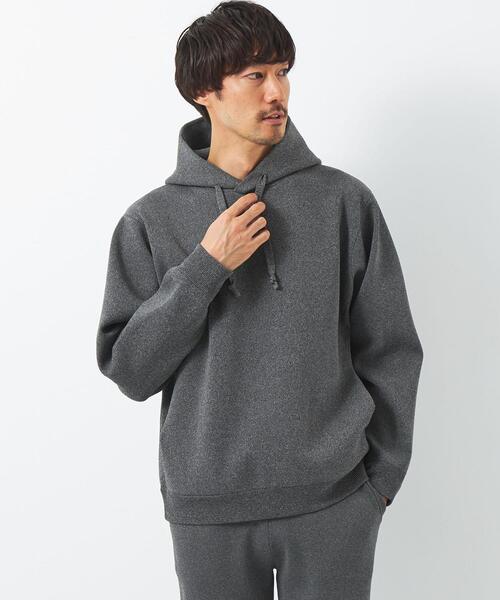 green label relaxing（グリーンレーベルリラクシング）の「【WEB限定】JUSTFIT エアリー ツイストヤーン フーディー パーカー（パーカー・メンズ・ネイビー/ダークグレー/ブラック・S/M/L/XL）」の8枚目の写真