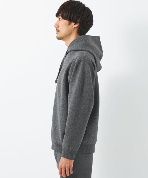 green label relaxing（グリーンレーベルリラクシング）の「【WEB限定】JUSTFIT エアリー ツイストヤーン フーディー パーカー（パーカー・メンズ・ネイビー/ダークグレー/ブラック・S/M/L/XL）」の10枚目の写真