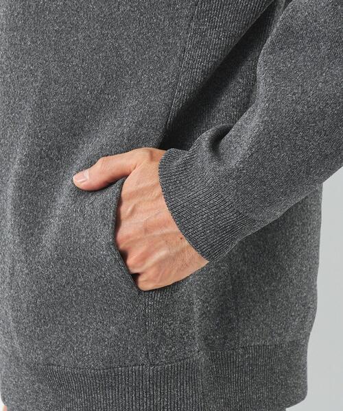 green label relaxing（グリーンレーベルリラクシング）の「【WEB限定】JUSTFIT エアリー ツイストヤーン フーディー パーカー（パーカー・メンズ・ネイビー/ダークグレー/ブラック・S/M/L/XL）」の14枚目の写真