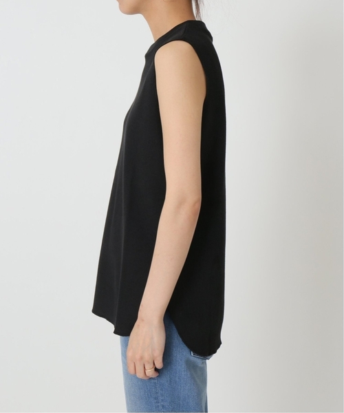 JOURNAL STANDARD relume（ジャーナルスタンダード　レリューム）の「《追加3》TCワッフルノースリーブ（Tシャツ/カットソー・レディース・ホワイト/チャコールグレー/ブラック/ブルー/ベージュ系その他/ピンク系その他・FREE）」の12枚目の写真