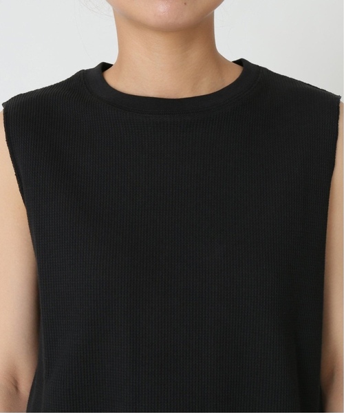 JOURNAL STANDARD relume（ジャーナルスタンダード　レリューム）の「《追加3》TCワッフルノースリーブ（Tシャツ/カットソー・レディース・ホワイト/チャコールグレー/ブラック/ブルー/ベージュ系その他/ピンク系その他・FREE）」の19枚目の写真