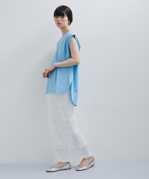 Adam et Rope&#39; - アダムエロペ BIG TEE 2019ss ホワイト ADAM ET ROPE'（アダムエロペ）の「ノースリーブBIG TEE（T
