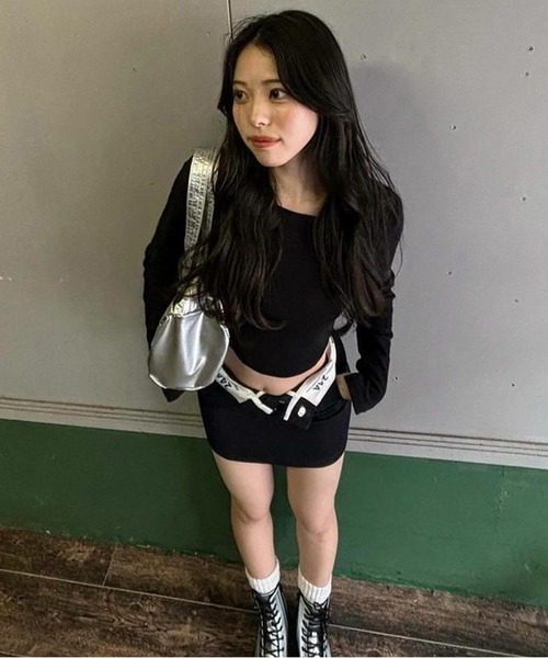 Chick（チック）の「ウエストデザインミニタイトスカート（スカート・レディース・ネイビー・XS/S/M/L）」の10枚目の写真