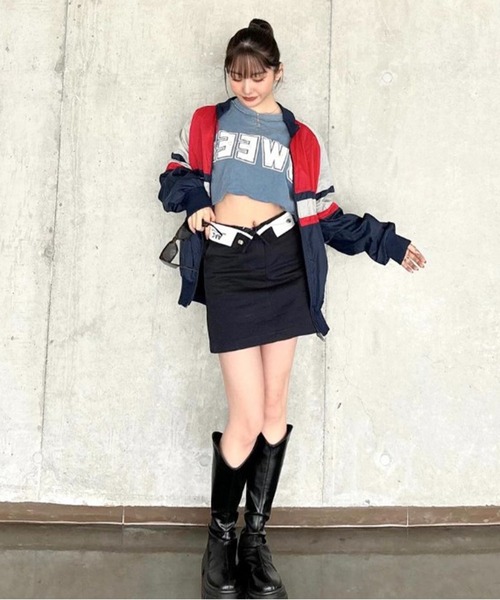 Chick（チック）の「ウエストデザインミニタイトスカート（スカート・レディース・ネイビー・XS/S/M/L）」の11枚目の写真