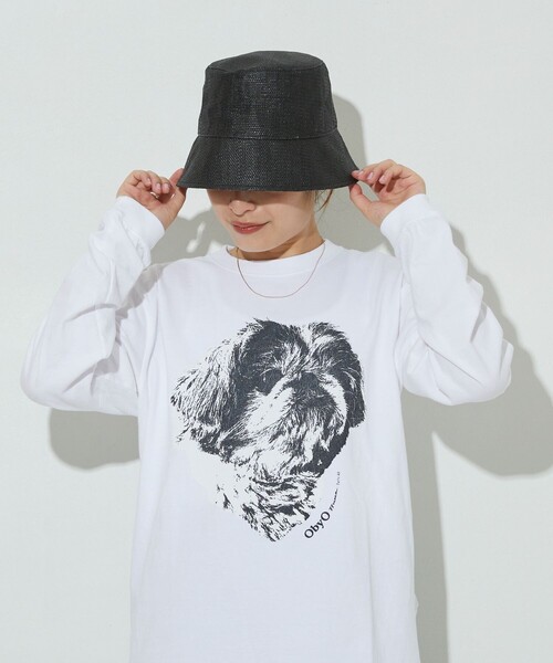 77circa（ナナナナサーカ）の「O by O/ワンバイワン 別注long sleeve tee teto（Tシャツ/カットソー・レディース・ホワイト/ブラック・M）」の2枚目の写真