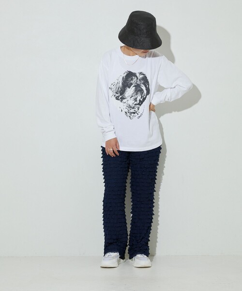 77circa（ナナナナサーカ）の「O by O/ワンバイワン 別注long sleeve tee teto（Tシャツ/カットソー・レディース・ホワイト/ブラック・M）」の16枚目の写真