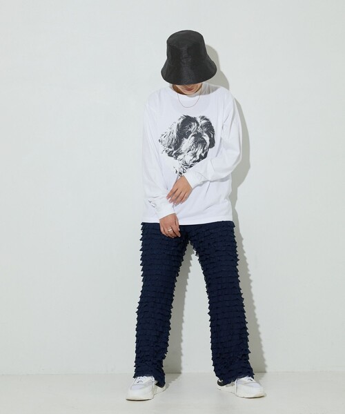 77circa（ナナナナサーカ）の「O by O/ワンバイワン 別注long sleeve tee teto（Tシャツ/カットソー・レディース・ホワイト/ブラック・M）」の19枚目の写真