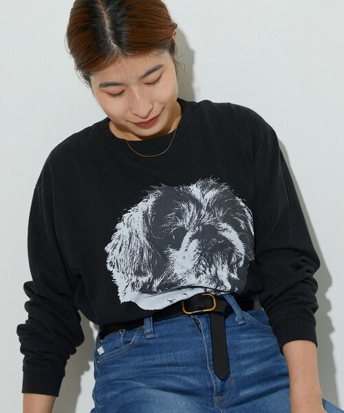 77circa（ナナナナサーカ）の「O by O/ワンバイワン 別注long sleeve tee teto（Tシャツ/カットソー・レディース・ホワイト/ブラック・M）」の7枚目の写真