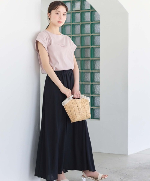 fifth（フィフス）の「ワッシャーティアードスカート（スカート・レディース・ブラック/ホワイト/オレンジ・XS/M）」の8枚目の写真