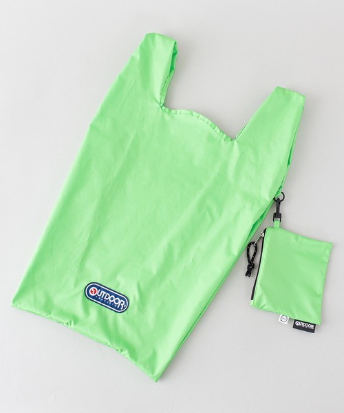 OUTDOOR PRODUCTS（アウトドアプロダクツ）の「【OUTDOOR PRODUCTS/アウトドアプロダクツ】TUSTIN ECOBAG 111144 エコバッグ トートバッグ 収納機能付き ポーチ付き（エコバッグ/サブバッグ・メンズ・ホワイト/ネイビー/グリーン・FREE）」の4枚目の写真