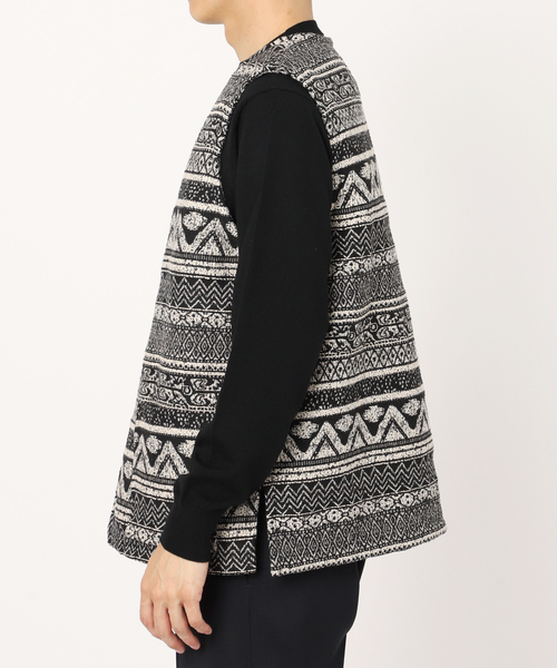 EDIFICE（エディフィス）の「ホールパターン ジャカードベスト（その他アウター・メンズ・ブラック/ブラック系その他・LARGE/MEDIUM）」の10枚目の写真