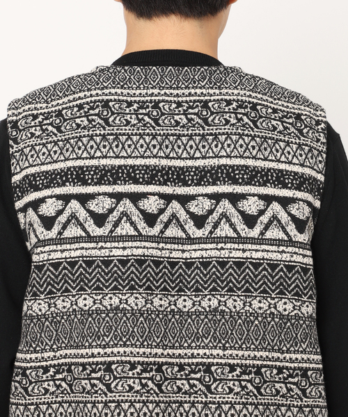 EDIFICE（エディフィス）の「ホールパターン ジャカードベスト（その他アウター・メンズ・ブラック/ブラック系その他・LARGE/MEDIUM）」の12枚目の写真