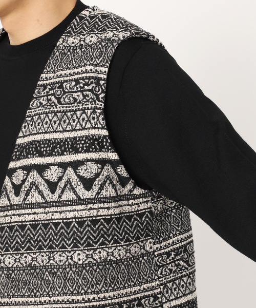 EDIFICE（エディフィス）の「ホールパターン ジャカードベスト（その他アウター・メンズ・ブラック/ブラック系その他・LARGE/MEDIUM）」の14枚目の写真