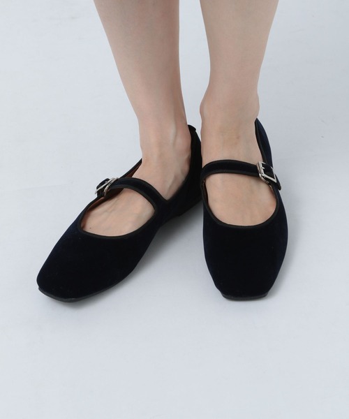 BAYFLOW(ベイフロー)の「メリージェーンシューズ(バレエシューズ・レディース・ネイビー/ブラック・MEDIUM/LARGE)」の1枚目の写真