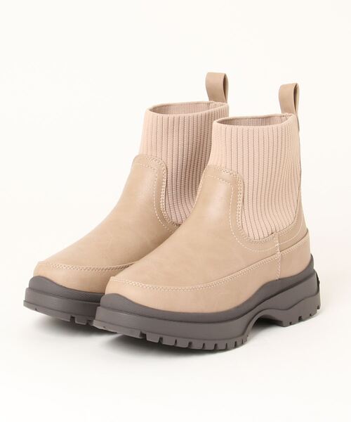 Piedi Nudi(ピエディヌーディ)の「BCC ニット使い 素材コンビブーツ(ブーツ・レディース・ブラック系その他/ダークブラウン/アイボリー/ブラック・S/M/L/LL)」の22枚目の写真