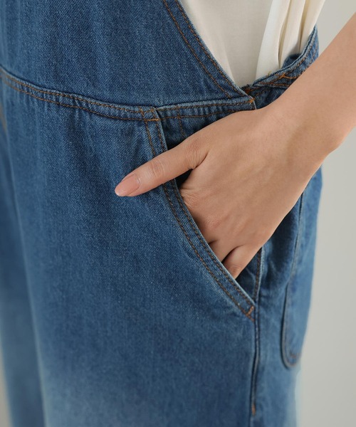 ElegChic(エレグシック)の「クロスサスペンダーサロペットパンツ(サロペット/オーバーオール・レディース・ネイビー/ブルー・3L/4L/M/L/XL)」の16枚目の写真