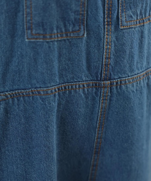 ElegChic(エレグシック)の「クロスサスペンダーサロペットパンツ(サロペット/オーバーオール・レディース・ネイビー/ブルー・3L/4L/M/L/XL)」の14枚目の写真