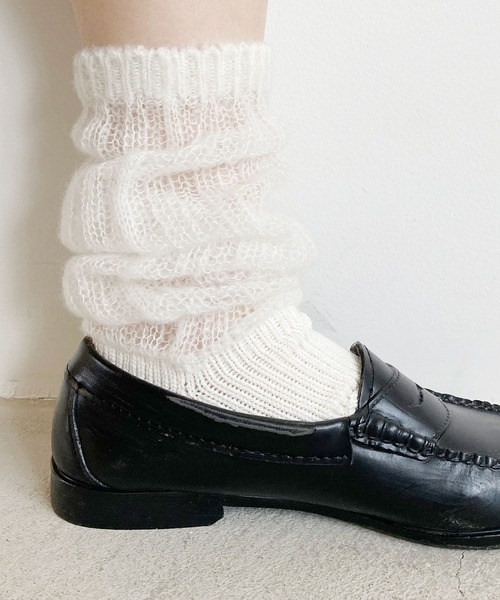 l'atelier du savon（アトリエドサボン）の「ゆるゆるソックス（ソックス/靴下・レディース・ピンク/ホワイト・FREE）」の14枚目の写真