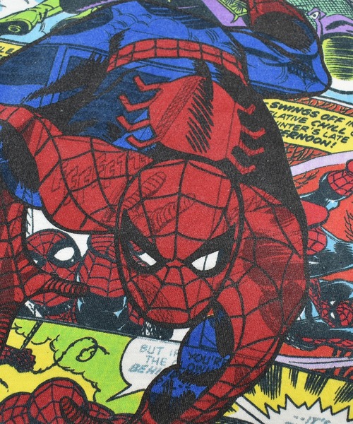 MARVEL(マーベル)の「【ヴィンテージ古着】MARVEL / マーベル SPIDERMAN スパイダーマン コミック プリントTシャツ(Tシャツ/カットソー・メンズ・ホワイト・LARGE)」の4枚目の写真