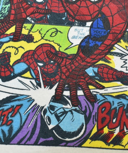 MARVEL(マーベル)の「【ヴィンテージ古着】MARVEL / マーベル SPIDERMAN スパイダーマン コミック プリントTシャツ(Tシャツ/カットソー・メンズ・ホワイト・LARGE)」の5枚目の写真