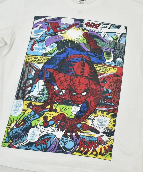MARVEL(マーベル)の「【ヴィンテージ古着】MARVEL / マーベル SPIDERMAN スパイダーマン コミック プリントTシャツ(Tシャツ/カットソー・メンズ・ホワイト・LARGE)」の9枚目の写真