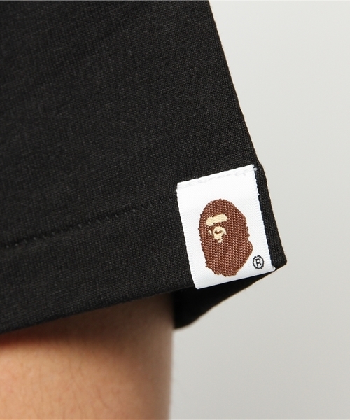 A BATHING APE（アベイシングエイプ）の「FACE OVER BAPE TEE（Tシャツ/カットソー・メンズ・ブラック/ホワイト・LARGE/XX-LARGE/MEDIUM/X-LARGE/SMALL）」の3枚目の写真