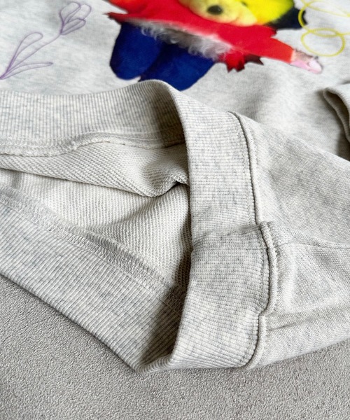 MARKEY'S(マーキーズ)の「【DOLLSSAN/ドールズサン】別注ぬいぐるみトレーナー(80~130cm)(スウェット・キッズ・グレー/ピンク/オフホワイト・130/100/110/80/120/90)」の4枚目の写真