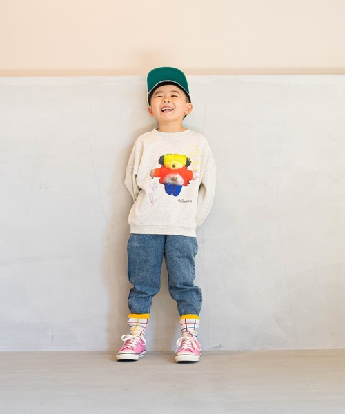 MARKEY'S(マーキーズ)の「【DOLLSSAN/ドールズサン】別注ぬいぐるみトレーナー(80~130cm)(スウェット・キッズ・グレー/ピンク/オフホワイト・130/100/110/80/120/90)」の14枚目の写真