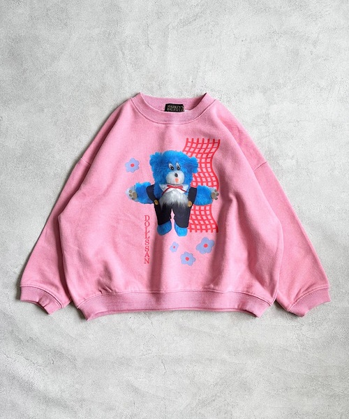 MARKEY'S(マーキーズ)の「【DOLLSSAN/ドールズサン】別注ぬいぐるみトレーナー(80~130cm)(スウェット・キッズ・グレー/ピンク/オフホワイト・130/100/110/80/120/90)」の17枚目の写真