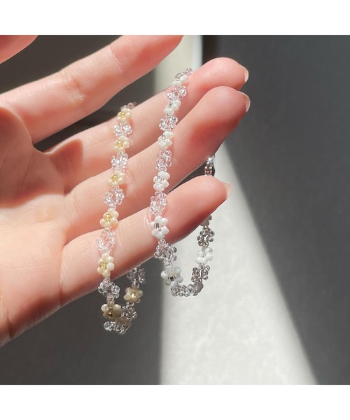 tone（トーン）の「【tanmen】フラワーブレスレット(MA)（ブレスレット・レディース・シルバー/ゴールド・FREE）」の4枚目の写真