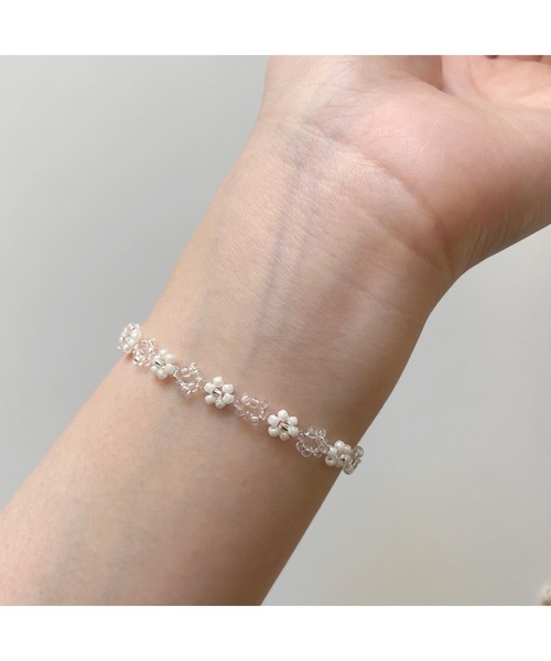 tone（トーン）の「【tanmen】フラワーブレスレット(MA)（ブレスレット・レディース・シルバー/ゴールド・FREE）」の5枚目の写真