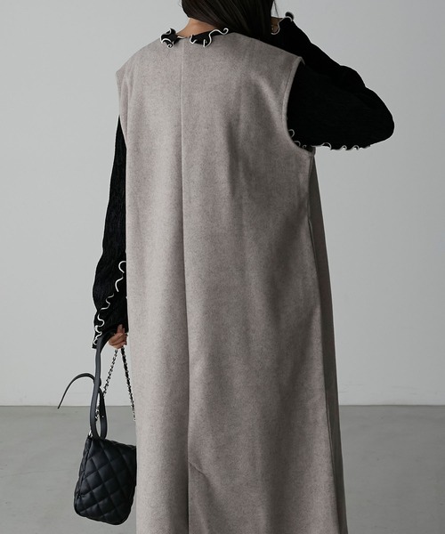 overE キーネックジャンパースカート メランジグレー 96 楽天市場