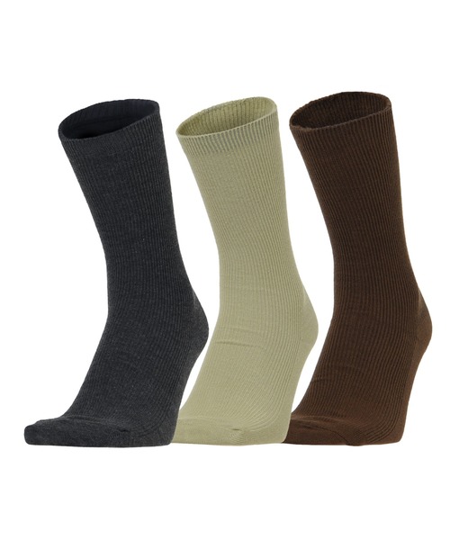 NEW BALANCE（ニューバランス）の「リブ ミッドカフ 3Pソックス（ソックス/靴下・メンズ・その他2/その他・MEDIUM/LARGE）」の2枚目の写真