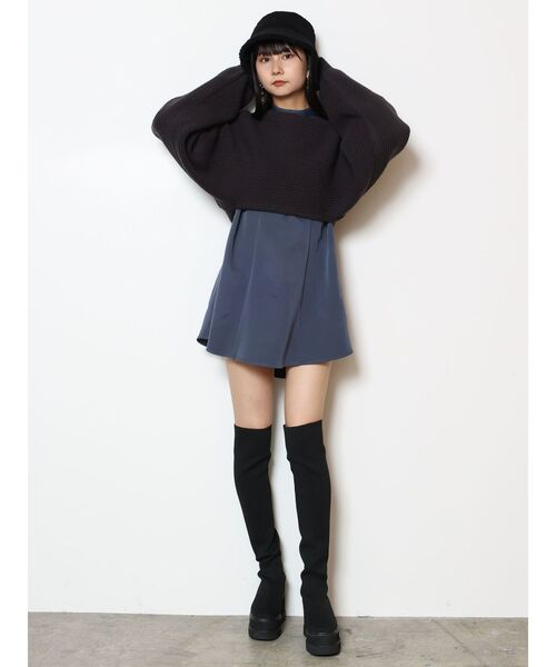 MURUA(ムルーア)の「ボア×フェイクムートンリバーシブルバケットハット(ハット・レディース・ブラック/アイボリー・FREE)」の9枚目の写真