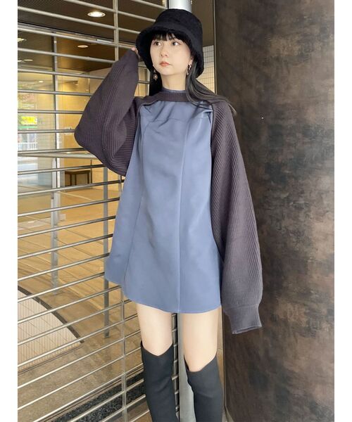 MURUA(ムルーア)の「ボア×フェイクムートンリバーシブルバケットハット(ハット・レディース・ブラック/アイボリー・FREE)」の10枚目の写真