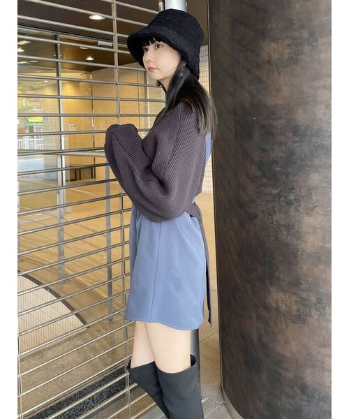 MURUA(ムルーア)の「ボア×フェイクムートンリバーシブルバケットハット(ハット・レディース・ブラック/アイボリー・FREE)」の11枚目の写真