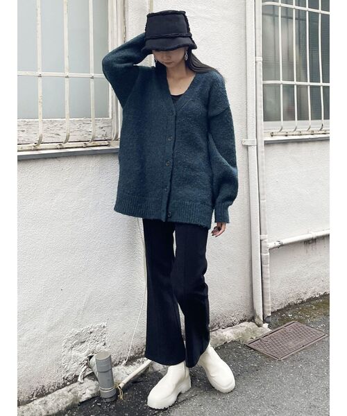 MURUA(ムルーア)の「ボア×フェイクムートンリバーシブルバケットハット(ハット・レディース・ブラック/アイボリー・FREE)」の16枚目の写真