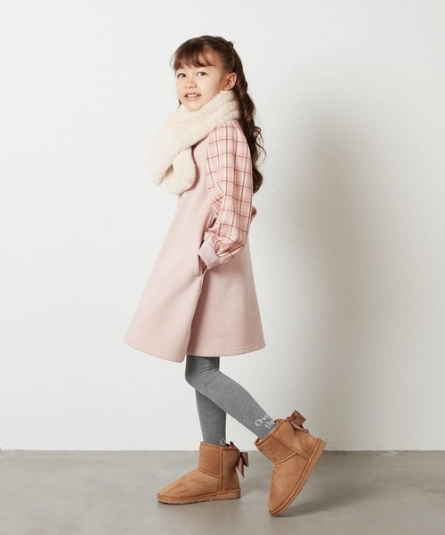 a.v.v（アーヴェヴェ）の「[KIDS]【2WAY】リバーシブルリボンマフラー（マフラー・キッズ・ライトピンク/アイボリー・120）」の19枚目の写真