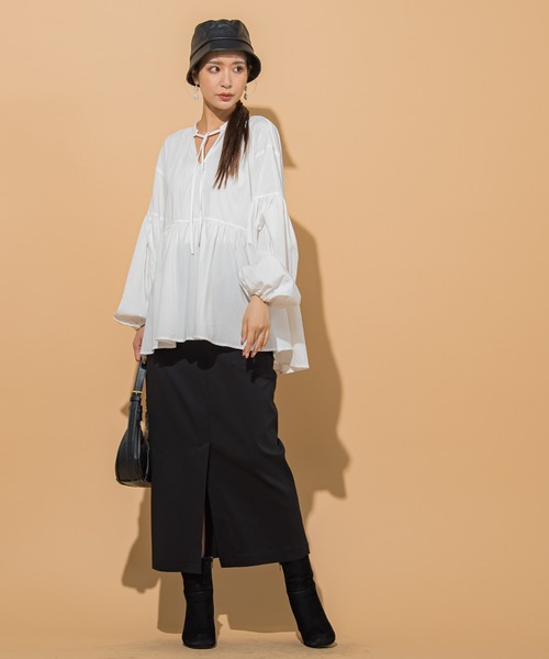 VICKY（ビッキー）の「【KOREAN ITEM】フェイクレザーバケットハット（ハット・レディース・ブラック・FREE）」の5枚目の写真