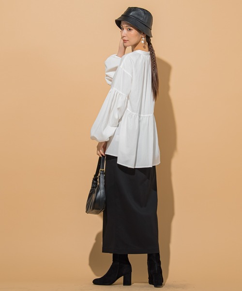 VICKY（ビッキー）の「【KOREAN ITEM】フェイクレザーバケットハット（ハット・レディース・ブラック・FREE）」の2枚目の写真