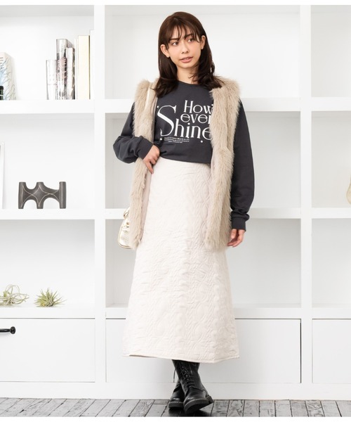tシャツ パールロゴフーディー レディース パール付フロッキーロゴTシャツ｜INGNI(イング) 公式通販｜INGNI