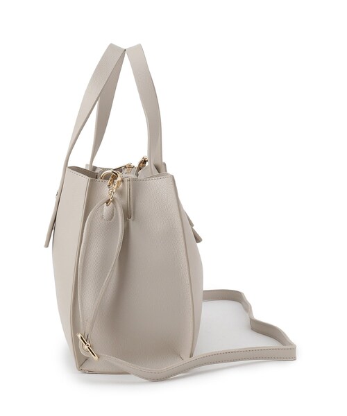 SHOO・LA・RUE（シューラルー）の「◆【セレモニー】センターポケットトートバッグ（トートバッグ・レディース・グレー/アイボリー/ブラック・00）」の6枚目の写真