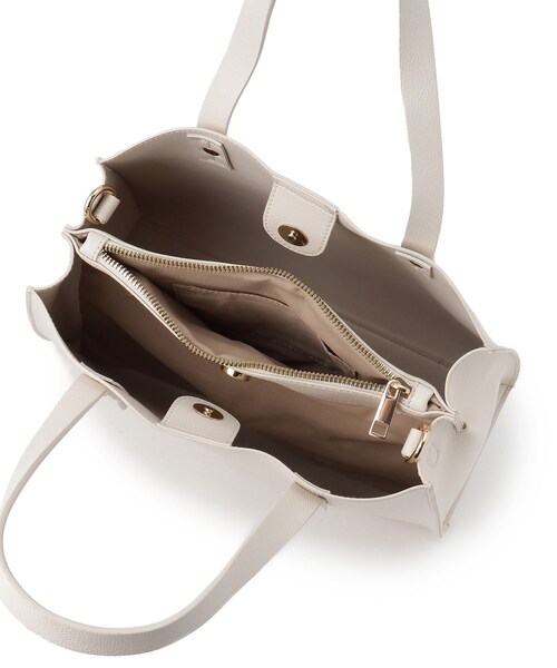 SHOO・LA・RUE（シューラルー）の「◆【セレモニー】センターポケットトートバッグ（トートバッグ・レディース・グレー/アイボリー/ブラック・00）」の9枚目の写真