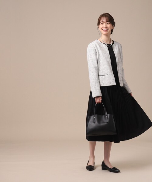 SHOO・LA・RUE（シューラルー）の「◆【セレモニー】センターポケットトートバッグ（トートバッグ・レディース・グレー/アイボリー/ブラック・00）」の15枚目の写真