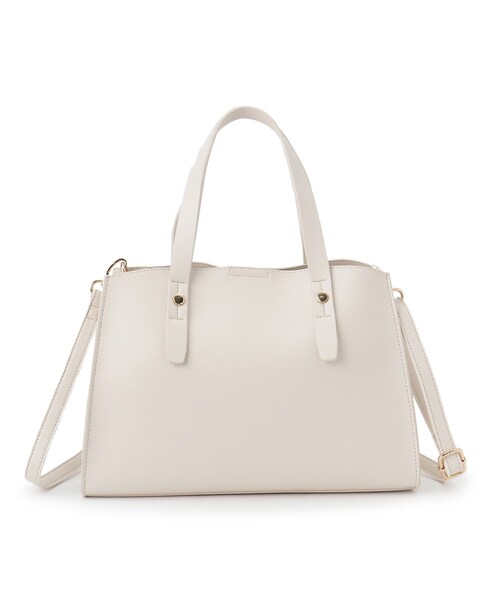 SHOO・LA・RUE（シューラルー）の「◆【セレモニー】センターポケットトートバッグ（トートバッグ・レディース・グレー/アイボリー/ブラック・00）」の19枚目の写真