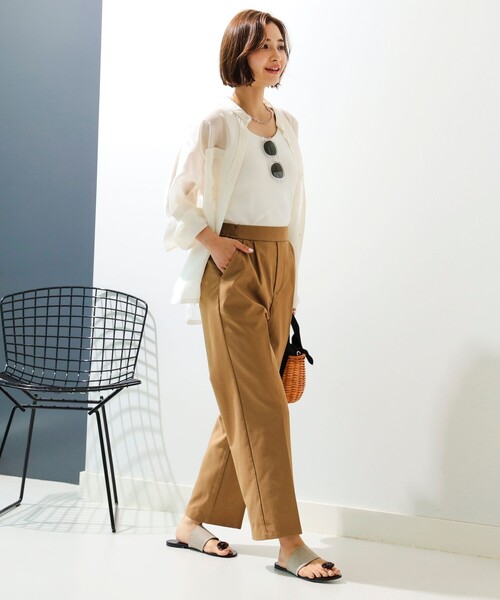 B:MING by BEAMS(ビーミングバイビームス)の「【6色展開】B:MING by BEAMS / スタイルフリー ワイド パンツ 24SS(スラックス・レディース・ピンク/ネイビー/オフホワイト/ブラック/ブラウン系その他/ブルー系その他2・SMALL/MEDIUM/LARGE)」の11枚目の写真