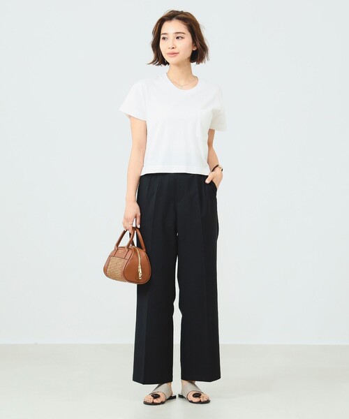 B:MING by BEAMS(ビーミングバイビームス)の「【6色展開】B:MING by BEAMS / スタイルフリー ワイド パンツ 24SS(スラックス・レディース・ピンク/ネイビー/オフホワイト/ブラック/ブラウン系その他/ブルー系その他2・SMALL/MEDIUM/LARGE)」の21枚目の写真