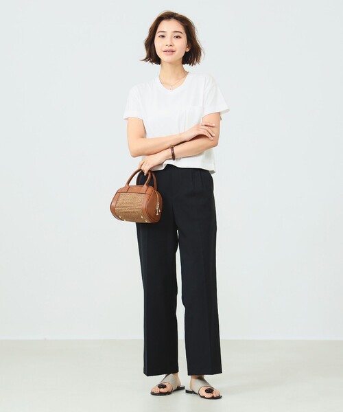 B:MING by BEAMS(ビーミングバイビームス)の「【6色展開】B:MING by BEAMS / スタイルフリー ワイド パンツ 24SS(スラックス・レディース・ピンク/ネイビー/オフホワイト/ブラック/ブラウン系その他/ブルー系その他2・SMALL/MEDIUM/LARGE)」の22枚目の写真