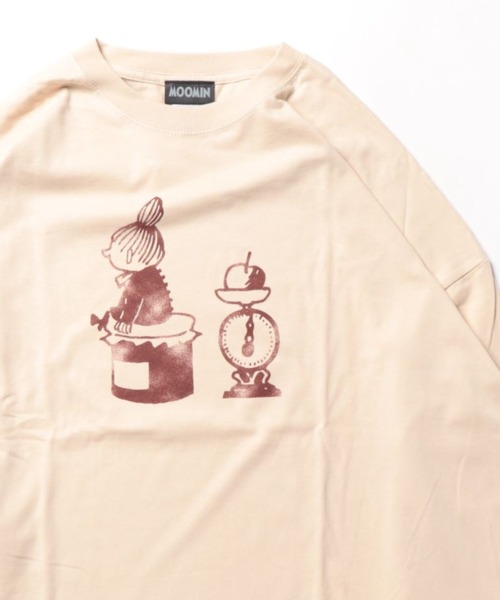 MOOMIN(ムーミン)の「MOOMIN / ムーミン ビッグ ロンT ロングTシャツ WNI(Tシャツ/カットソー・レディース・グリーン/ホワイト/ブルー/グレー/ネイビー/ベージュ/チャコール/パープル・FREE)」の5枚目の写真